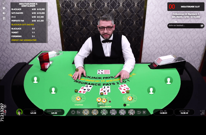 Spil blackjack live casino