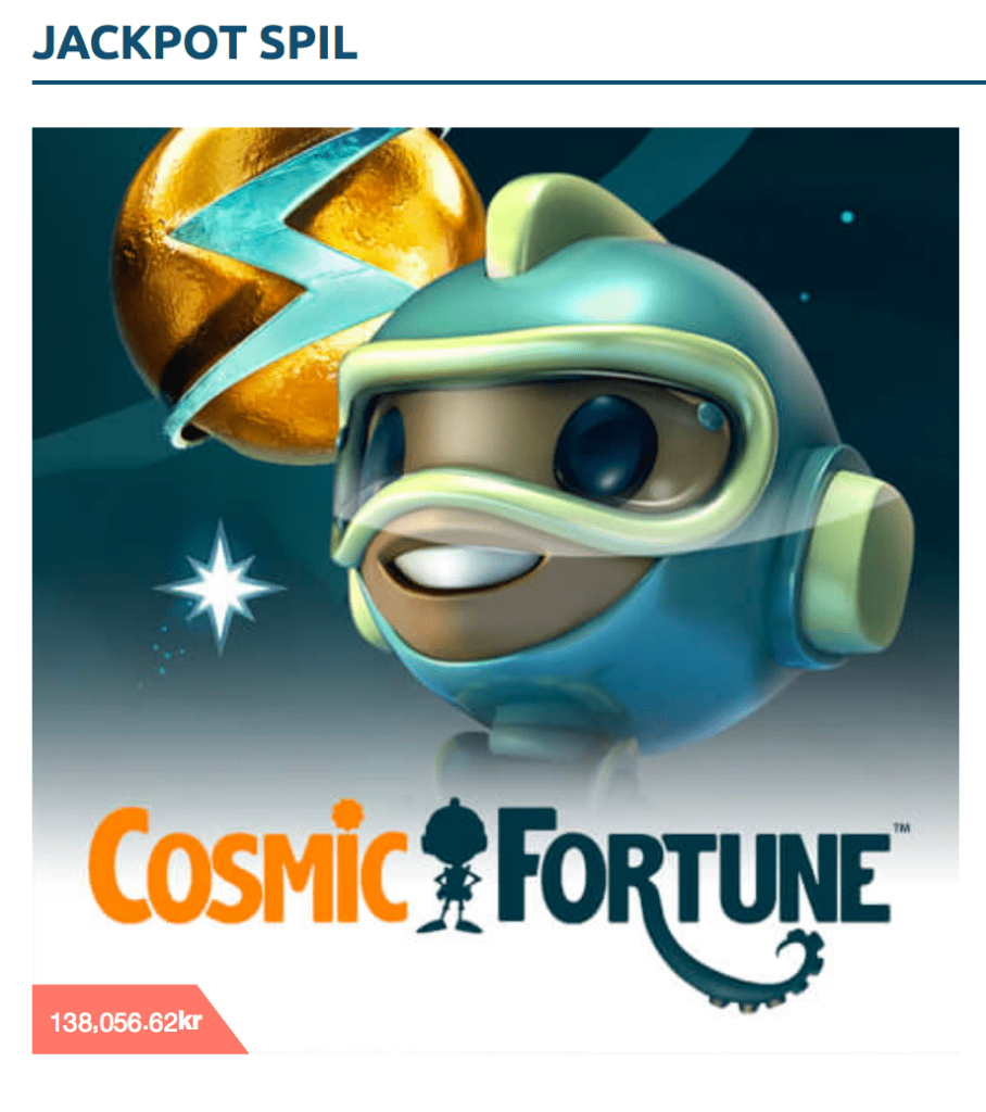 cosmic fortune jackpot spil